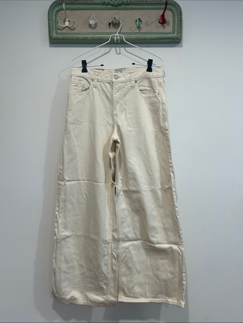 GAP Wide Leg BRATZ Baggy offwhite 90s streetwear Jeans in Cream Women’s 28 6 r